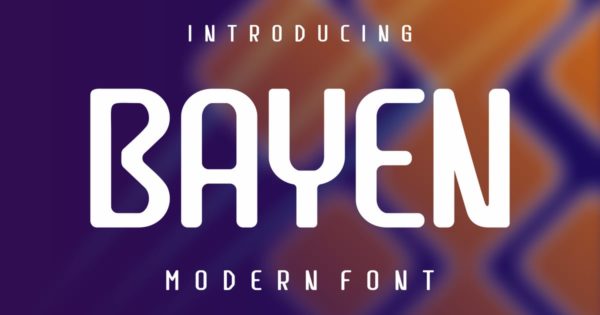 Bayen – 圆形字体