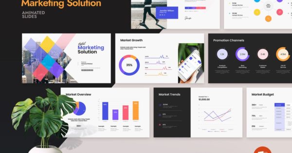 营销解决方案 PowerPoint 模板