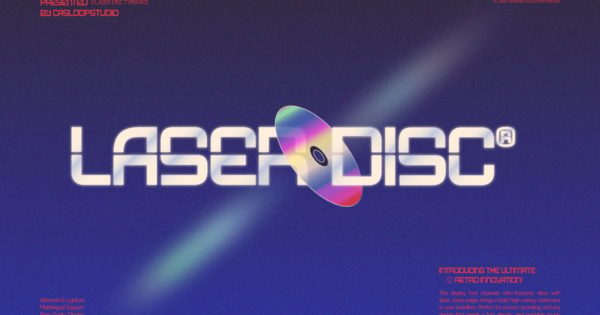 Laser Disc维加斯科幻标志字体