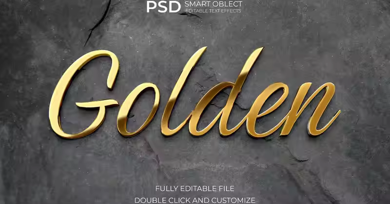 Gollden 文字效果