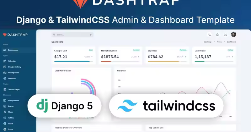 Dashtrap – Django & Tailwind CSS 管理模板