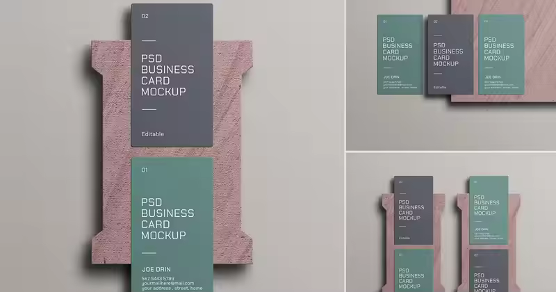 垂直名片模型集