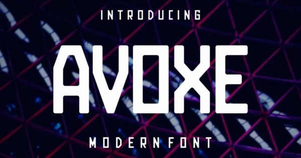 Avoxe – 技术显示字体