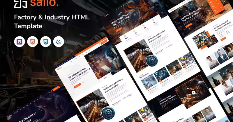 Sailo | 工厂和工业 HTML5 模板