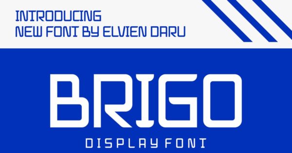 Brigo – 技术显示字体