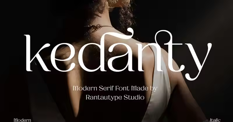 Kedanty 现代衬线字体