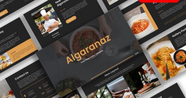Algaranaz – 食物 PowerPoint 模板