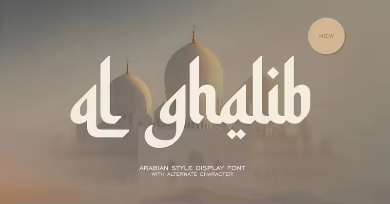 斋月阿拉伯语字体 – Al Ghalib