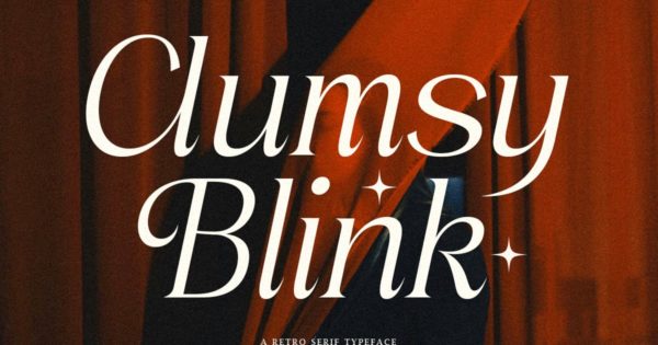 Clumsy Blink – 优雅的现代标志字体