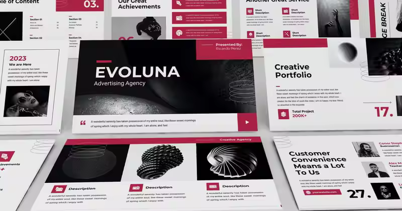 Evoluna – 粗体 Keynote 模板