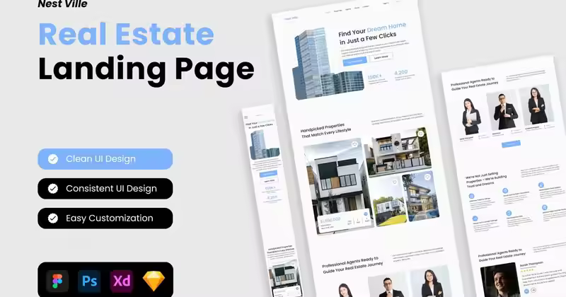 Nest Ville – 房地产登陆页面