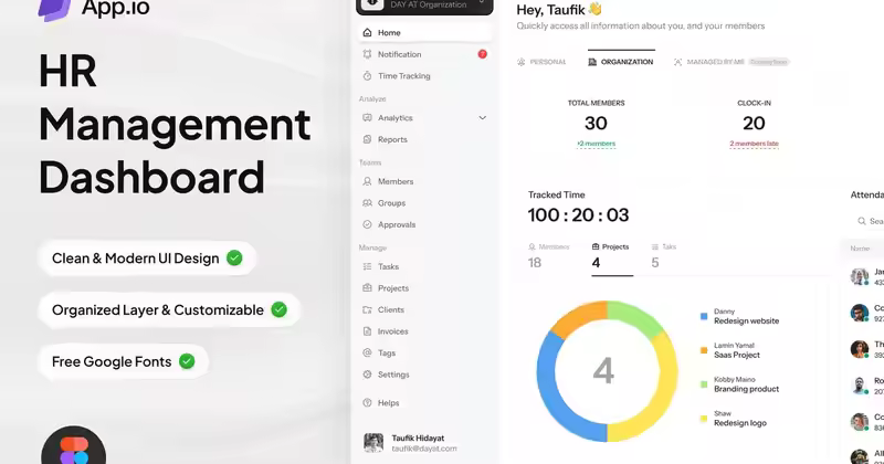 App.io – 人力资源管理仪表盘