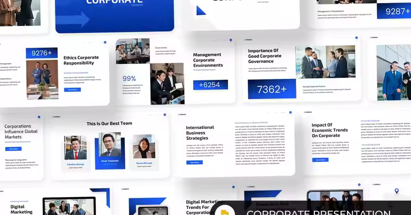 公司业务Google幻灯片演示文稿