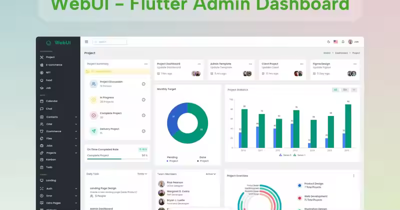 Flutter 管理和仪表板 UI 套件