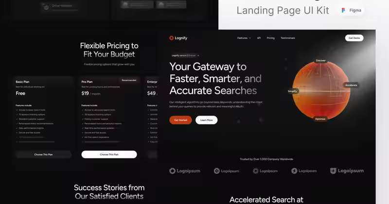 Lognify – AI搜索引擎登陆页面