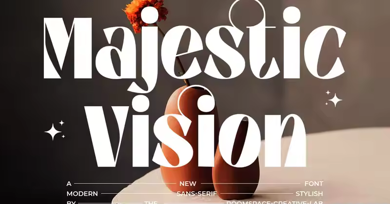 Majestic Vision – 复古现代粗体字体