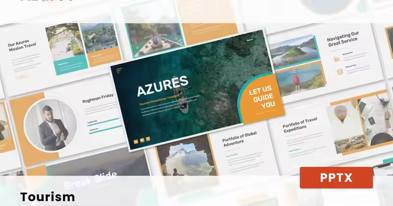 Azures – 旅游PowerPoint模板