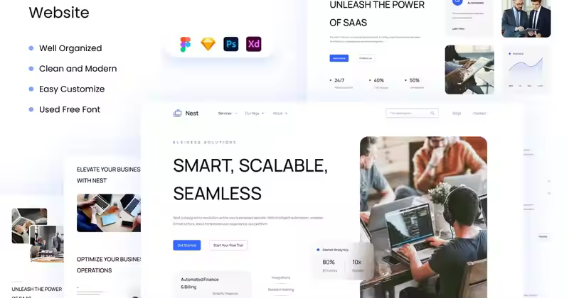 Nest – SaaS 和商业解决方案网站