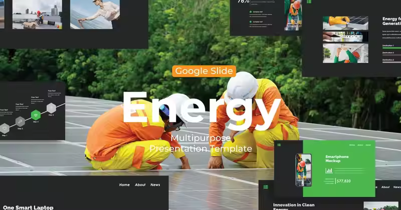 能源 – Google 幻灯片模板