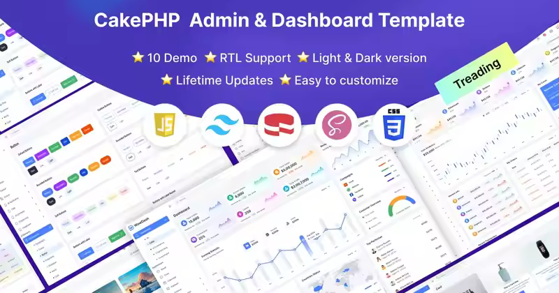 WowDash Tailwind 管理仪表板 CakePHP 模板