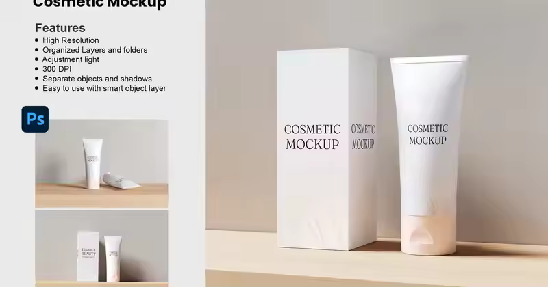 化妆品软管包装模型