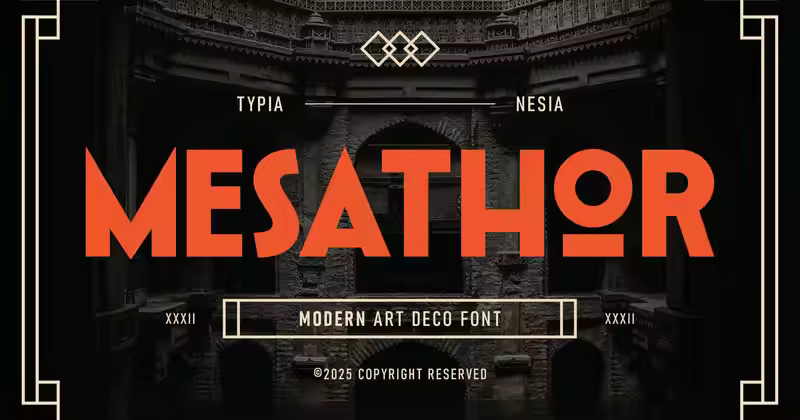 Mesathor – 现代装饰艺术字体
