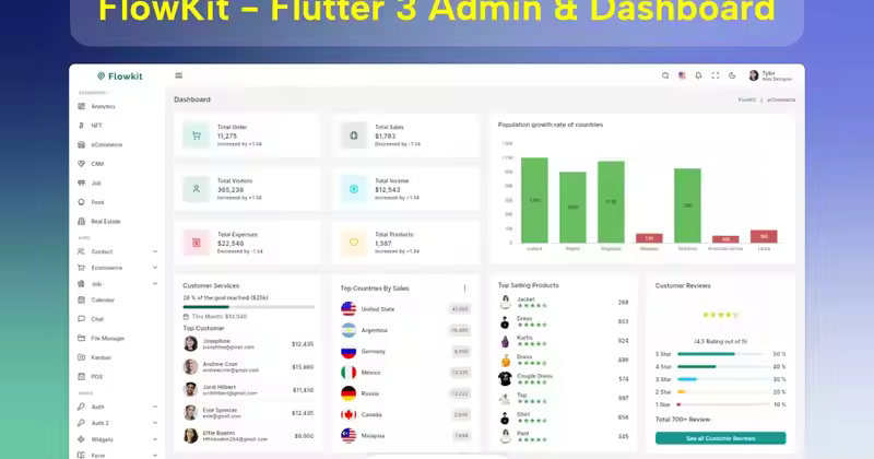 Flutter 管理和仪表板 UI 套件