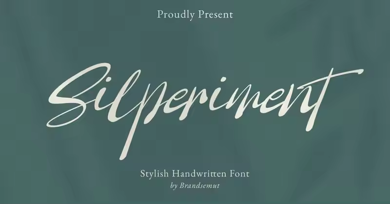 Silperiment – 时尚手写字体