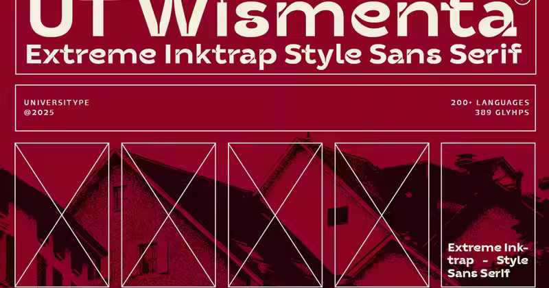 Wismenta – 极端 Inktrap Sans