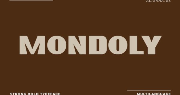 Mondoly Bold Sans字体