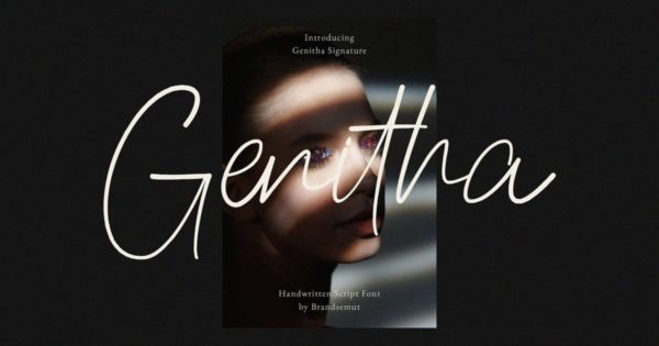 Genitha – 手写脚本字体