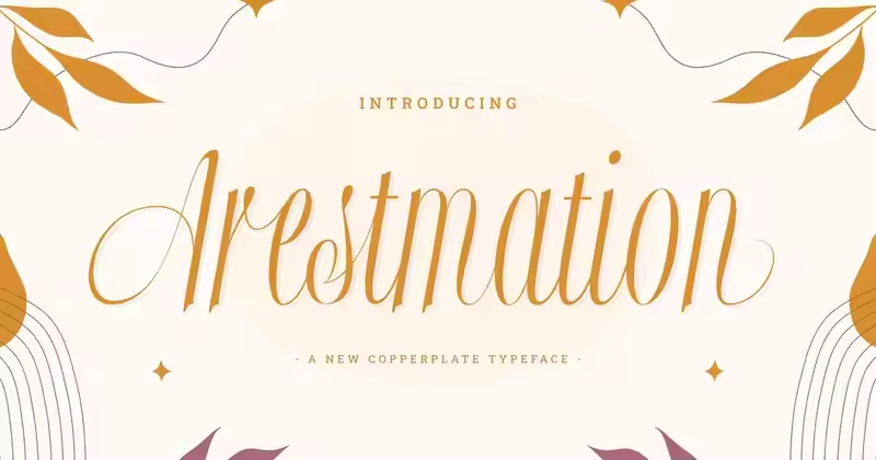 Arestmation – 新的铜版字体