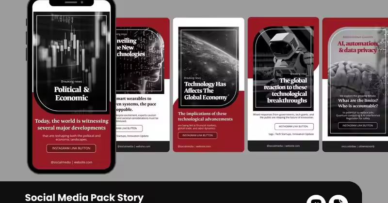 突发新闻简报 – IG Story Pack