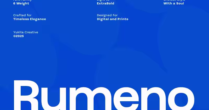 Rumeno 字体系列