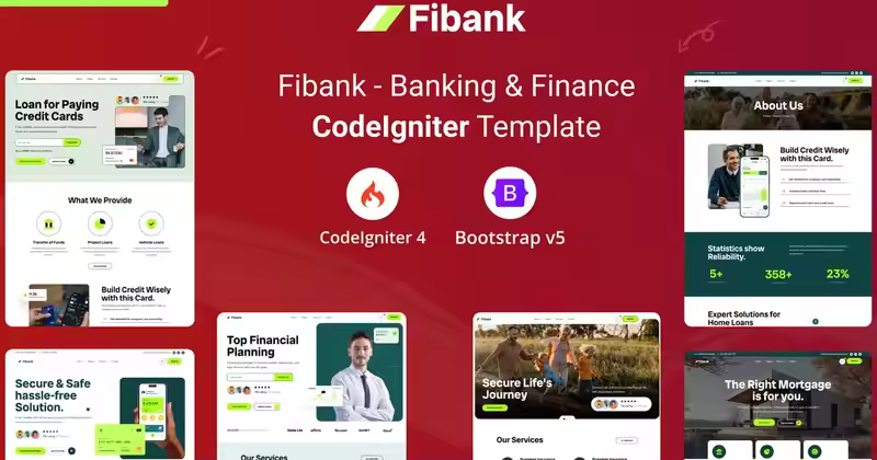 Fibank – 银行与金融 CodeIgniter 模板