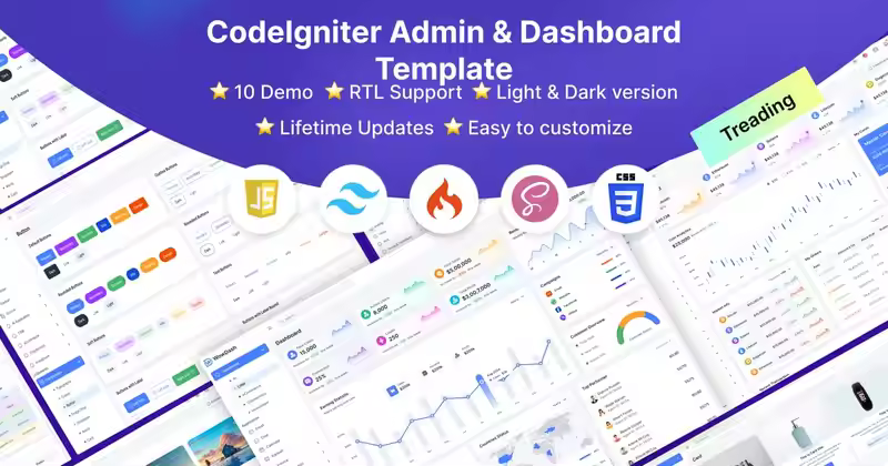 WowDash Tailwind CodeIgnite 管理面板