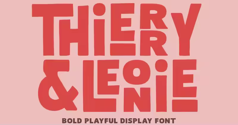 Thierry Leonie无衬线字体