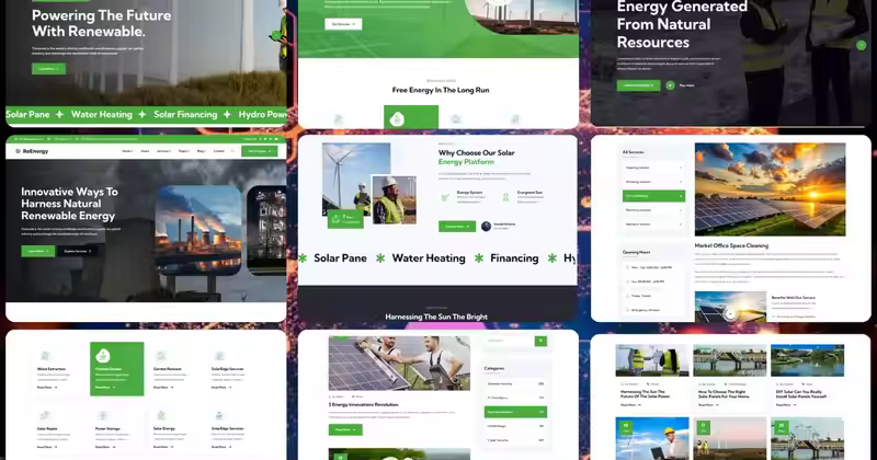 Re-energy – 太阳能和可再生能源 HTML 模板