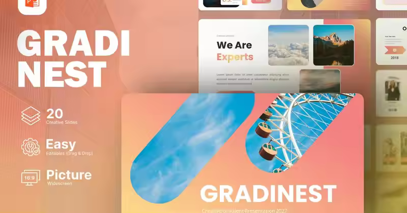 Gradinest – 渐变创意 Powerpoint 模板