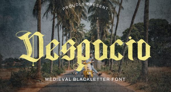 Despacio – 中世纪黑体字体