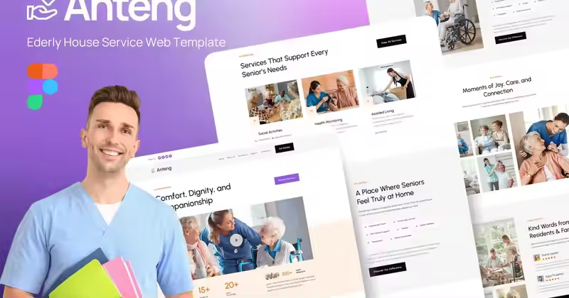 Anteng – Ederly房屋租售服务Figma网页模板