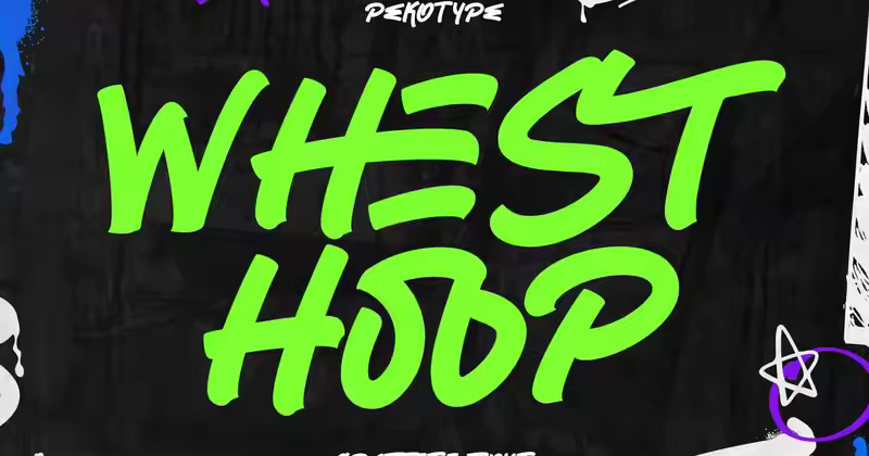 Whest Hoop – 涂鸦字体