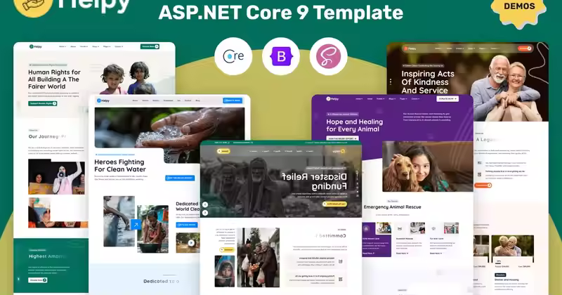Helpy 慈善筹款 ASP.Net Core 9 模板