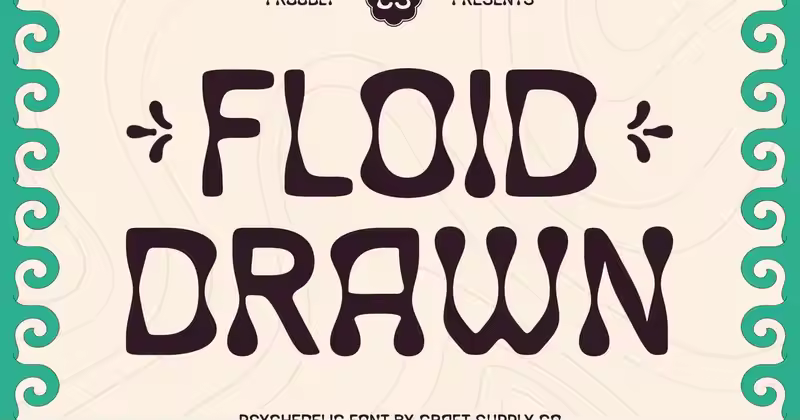 CS Floid 手绘字体