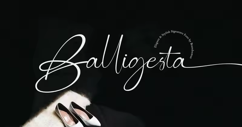 Balligesta – 现代时尚签名字体