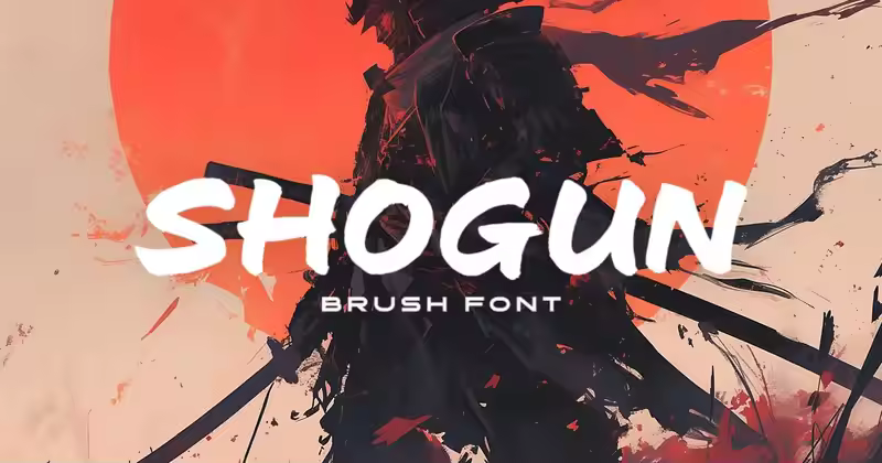 Shogun – 画笔字体
