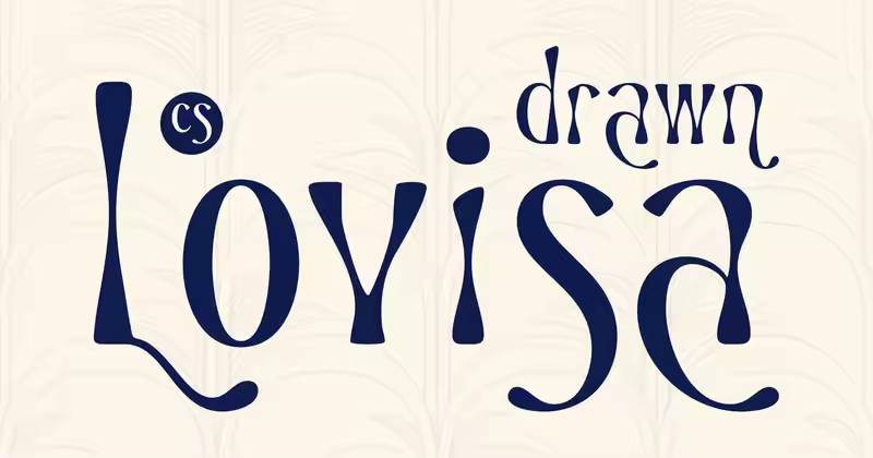 CS Lovisa Drawn现代优雅的手绘字体