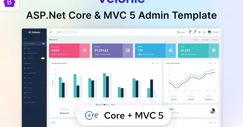 Velonic – ASP.Net Core 和 MVC 5 管理模板
