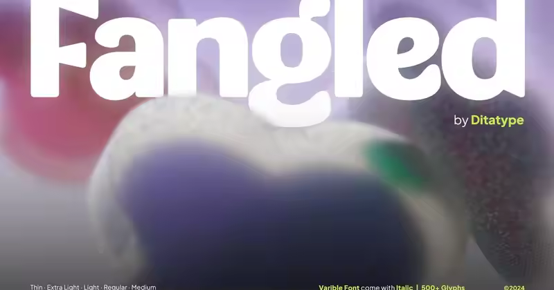 Fangled风格独特的无衬线字体