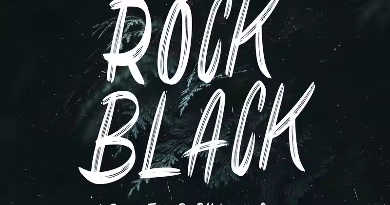 Rock Black – 画笔字体